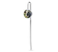Stainless Steel Metal Bookmark Black White Milk Cow Funny Bookmarks Hook B