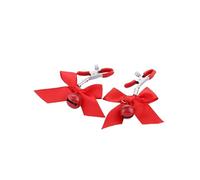 Stainless Steel Metal Bow Ties Nipple Milk Clips Breast Clip Sex Slaves Nipple Clamps Sex Toys Bow Bells for Couples Sm Red One Size