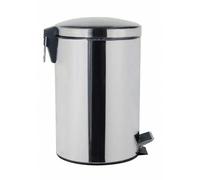Stainless Steel Metal Bucket 20 L Step Trash Can Waste Collector Trash Can