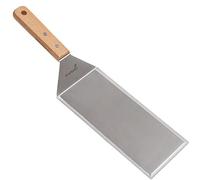 Stainless Steel Metal Griddle Spatula - Hamburger Turner Scraper - Pancake Flipper - Great for BBQ Grill and Flat Top Griddle - Commercial Grade