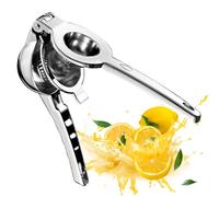 Stainless steel metal handheld hand manual cold press squeezer exprimidor extractor juicer for fruits such as watermelon, limes, lemons, tangerines, citrus, oranges, Grape, and grapefruits