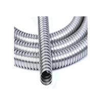 Stainless Steel Metal Hose, Corrugated Threaded Pipe, Wire casing, Wire Protection Tube, Length of 1m, Inner Diameter (51mm)