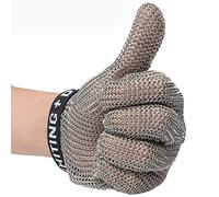 Stainless Steel Metal Mesh Gloves Cut Resistant Glove Butcher Chef Gardener Carpentry Tailor Men Women Safety Work Glove (Size : 1PCS/M)