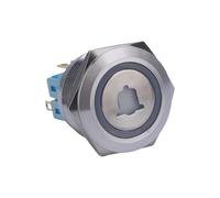 Stainless Steel Metal Push Button Switch Car Auto Engine Power Start Starter Metal Push Button Switch for Car IDGTTLDF(Green LED,Other)