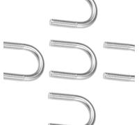 Stainless Steel Metal Round U Bolt, M8 U-Bolts 304 Stainless Steel 5 Pcs Silver Sizes 22-57mm(M8x42mm)