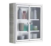 Stainless Steel Metal Storage Cabinet for Garage, Kitchen & Bathroom - 60x80x30.1cm Wardrobe with Doors, Perfect for Workshop, Warehouse & nization Solutions.