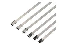 Stainless Steel Metal Ties, 304 Stainless Steel Cable Ties Silver 100 pcs 4.6-12mm x 100-600mm(4.6mm,400mm(15.75inch))