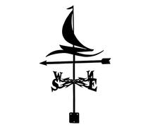 Stainless Steel Metal Weather Vane,Sailboat Angler Witch Eagle Hunter Retro Farm Scene Garden Weathervane,Decorative Wind Direction Indicator for House,Garage,Cupola,Barn