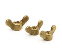 Stainless Steel Metric Butterfly Nuts DIN315 Brass Hand Tighten Butterfly Wing Nuts M3-M12(M10 1pc)