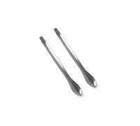 Stainless Steel Micro Laboratory Spoons 10/12.5 / 14cm Reagent Sampling Spoon 2Pcs Lab Medicine Spoon, Laboratory Scoops
