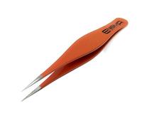 Stainless Steel Micro Precision Fine Pointed Professional Tweezers Ingrown Hair Orange Matt Finish