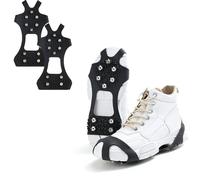 Stainless Steel Micro Spike Crampons, Ice Cleats Traction Anti Slip Ice Snow Grips for Shoes and Boots, Crampons Ice Cleats Traction Snow Grips For Hiking Walking Fishing Mountaineering Boots (M)