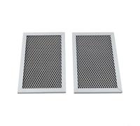 Stainless Steel Microwave Carbon Filter for GE Models JVM6175DK5WW, JVM6175EK5ES, JVM6175SK5SS, JVM6172SK5SS - 2-Pack, 7.68 x 4.79 Inch, & Grease Absorption,