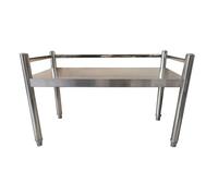 Stainless Steel Microwave Stand Sturdy Kitchen for Utensils Dishes & Bakes Multifunctional Kitchen Shelf (100x40x50cm) Maximize Space & Style