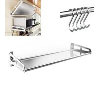 Stainless Steel Microwave Wall Mount Bracket Folding Shelves Support for Kitchen Heavy Duty Microwave Shelf Bracket for Space Saving Storage Solutions