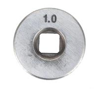 Stainless Steel Mig Wire Feed Drive Roller, V Groove For 0.6-0.8mm Wire, 25mm Od With 7x7mm Square Hole, Compatible With Standard Wire Feeders(0.6/0.8)