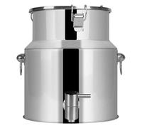 Stainless Steel Milk Can with Sealed Lid and Spigot, 5L/9L/14L Wine Pail Bucket Tote Jug Oil Barrel Tank Milk Churn Can [Energy Class A](14L)