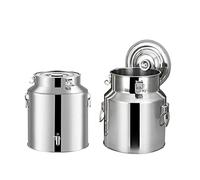 Stainless Steel Milk Canister - 18L Liquid Transport Tank with Sealed Lid, Ideal for Dairy, Wine, Oil, Rice Storage,Versatile Use