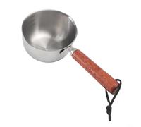 Stainless Steel Milk Cooking Pan with Small Pouring Lips, Suitable for Induction, Gas & Electric Hobs, Healthy, Mirror Finished & Easy Clean，For Making Sauces Reheating Soup Heating Milk(150ml)