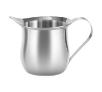Stainless Steel Milk Creamer Pitcher - 90ml Mini Sauce Jug with Pour Spout, Handle Design Dishwasher Safe | Multifunctional Coffee Milk Tea Frothing Serving Container for Home Cafe Restaurant Kitchen
