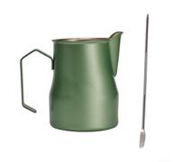 Stainless Steel Milk Frothing Pitcher 450ml for latte Art Stainless(green)