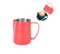 Stainless Steel Milk Frothing Pitcher 600ml 21Oz Espresso Steaming Pitcher for Cappuccino Latte Art Coffee Machine Accessories Milk Jug Frother Cup