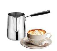 Stainless Steel Milk Jug - Stainless Steel 600ml | 600ml Beverage Prep Pot with Spout Coffee Milk Tea Hot Chocolate Frying