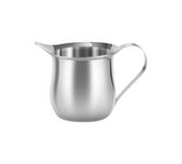 Stainless Steel Milk Jug, Sturdy Stainless Steel Build, 8x5cm, Latte Art Accessory, Cappuccino Pourer, Effortless Frothing Design, for Coffee Making, Home Kitchen