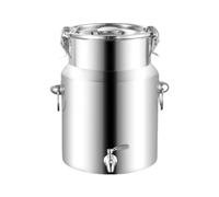 Stainless Steel Milk Jug with Spigot - 9L Milk Can Pail, Sealed Storage Container for Milk, Wine, Water - Durable, Leak-Proof, Ideal for Home & Kitchen Use