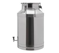 Stainless Steel Milk Pail With Faucet, Can, Large Jug Liquid Container, Tote w/Sealed Lid Heavy Duty, Airtight Design, Keep Food Dry and Fresh (60L/15.85Gallon)