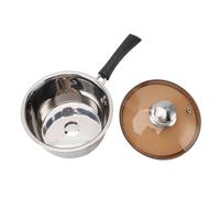 Stainless Steel Milk Pan 18cm - Rapid Heat Transfer, Anti-Scald Handle, Multi-Purpose Saucepan for Milk, Porridge & Soup