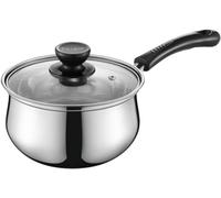 Stainless Steel Milk Pan 304 Thickened Hot Milk Pot Non-Stick Pan Complementary Mini Stockpot Frying Pan-Milk Pot||18Cm-Milk Pot-16CM
