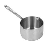 Stainless Steel Milk Pan, Small Saucepan with Double Pour Spout Induction Milk Pan Warmer Pot Butter Warmer Boiling Pot with Hanging Handle Chocolate Melting