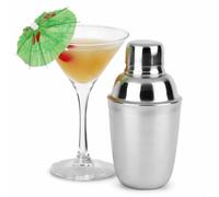 Stainless Steel Mini Cobbler Cocktail Shaker 10oz - Compact Drink Mixer for Home Bar, Cocktails & Bartending