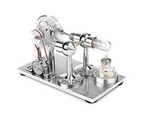 Stainless steel Mini Hot Air Stirling Engine Motor Model Educational Toy Science Experiment Kit Set For Children