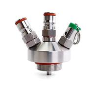 Stainless Steel Mini Keg Ball Lock Dispenser with 2.5/5 Bar PRV, Compatible with 2L-10L Kegs, Ideal for Homebrewing and Beverage Dispensing