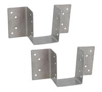 Stainless Steel Mini Timber Wood Joist Beam Hanger 50mm for Decking Lofts 2pc