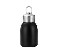 Stainless Steel Mini Vacuum Insulated Insulated Water Bottle for Hot & Cold Drinks, Travel Coffee Cup 10.2oz /300ml(black)
