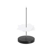 Stainless Steel Minu Insert - Chrome Alloy Receipt Pick with Round Base | Financial Document Fork and Cash Order Holder | For Restaurants, Offices, Hotels