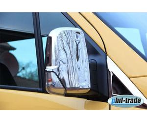 Stainless Steel Mirror Caps V2A Fits Mercedes Sprinter W906 VW Crafter 20 Onw...