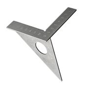 Stainless Steel Miters Triangles Ruler 45° / 90° Woodworking Square Protractors 3D Multi Angles Layouts Measuring Tool Multi Angles Measuring Ruler