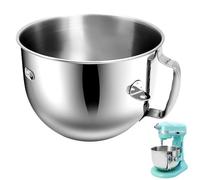 Stainless Steel Mixer Bowl Compatible with 7 Quart Kitchen Aid Bowl-Lift Stand Mixers