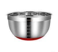 Stainless Steel Mixing Bowls for Professional Style Home For Cooking Featuring Scratch Resistant and Consistent Thickness Throughout (18cm)