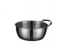 Stainless Steel Mixing Bowls Set with Handles - 3-piece Graduated Kitchen Bowls for Baking Salad Prep Food Storage - Induction-Compatible Dishwasher-Safe Food-Grade 304(18CM)