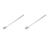 Stainless Steel Mixing Spoons, Heat Resistant Long Handle Spoons with Square Head for Candle Making Soap Crafting Cosmetics Mixing and Projects