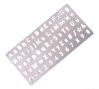 Stainless Steel Mnemonic For stamping Tool with Hollow Characters and Engraving Template for Accurate and Consistent Marking on Metal (A)