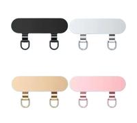 Stainless Steel Mobile Phone Lanyard Gasket Hanging Cord Clips Ultra Thin Metal Cellphone Tether Patch Replacement Card Clip(B-Mixed)