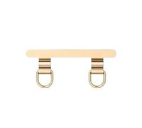 Stainless Steel Mobile Phone Lanyard Gasket Hanging Cord Clips Ultra Thin Metal Cellphone Tether Patch Replacement Card Clip(C-Gold)