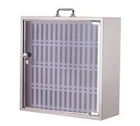 Stainless Steel Mobile Phone Locker Cabinet with Lock - Secure 60-Cell Organizer for Classroom and Office Storage Solutions