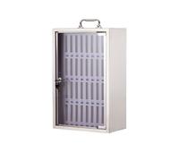 Stainless Steel Mobile Phone Storage Cabinet Secure Value Locker with 36 Slots Desk for Cell Phones Ideal for Offices and Public Spaces